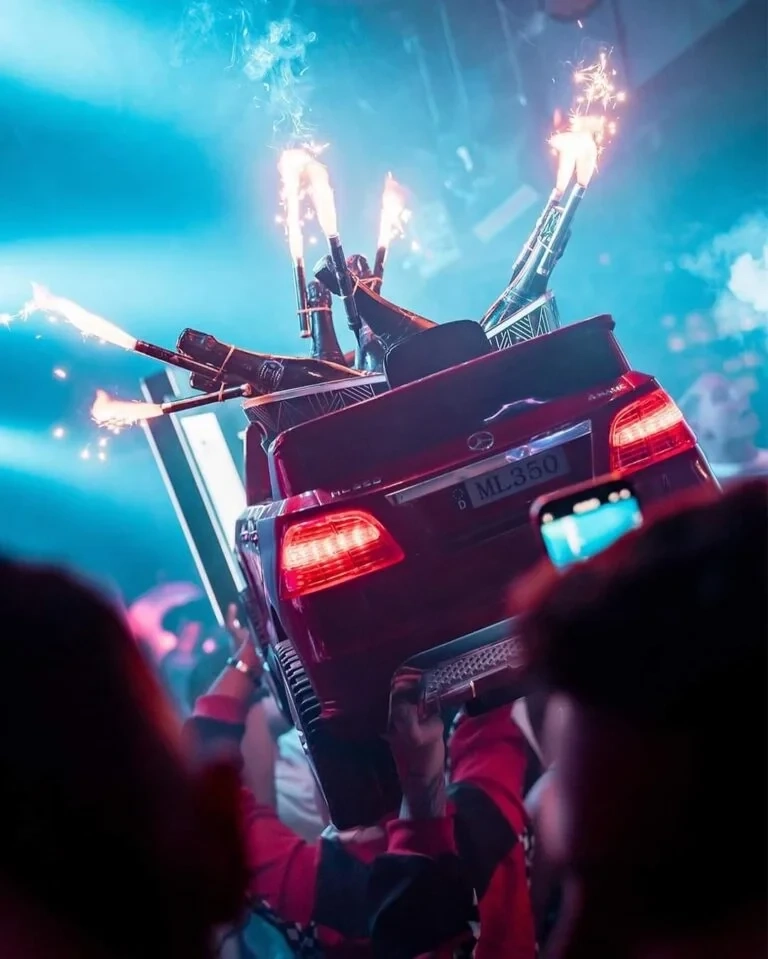 bottles at Copernico The Club Madrid Nightclub