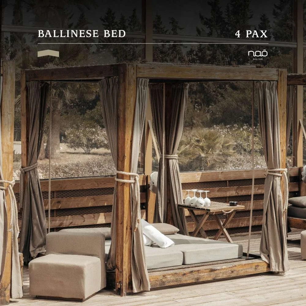 Balinesisk bädd på Nao Pool Club Marbella