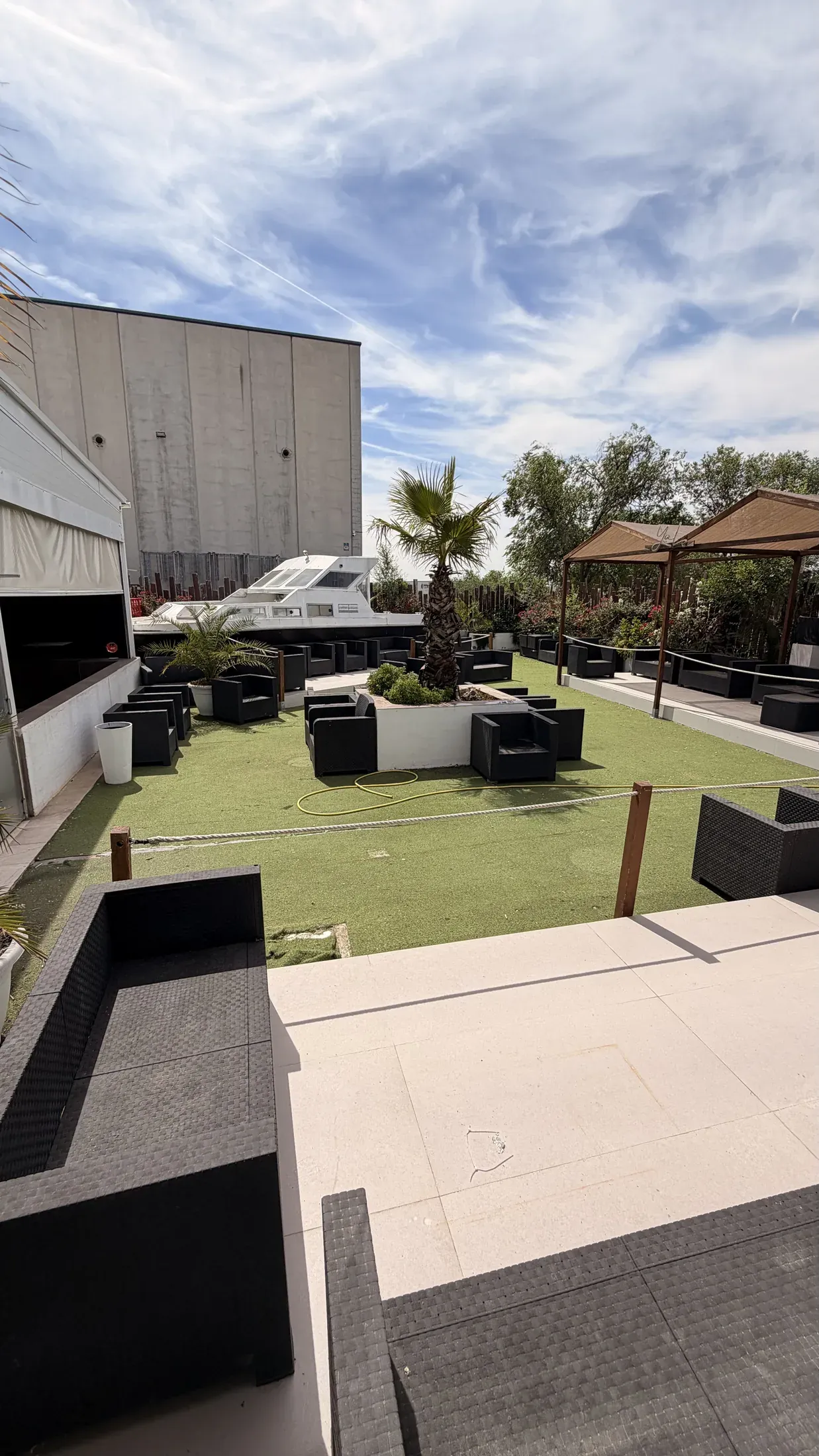 Espaço ao ar livre do Mokai Rivas para grupos