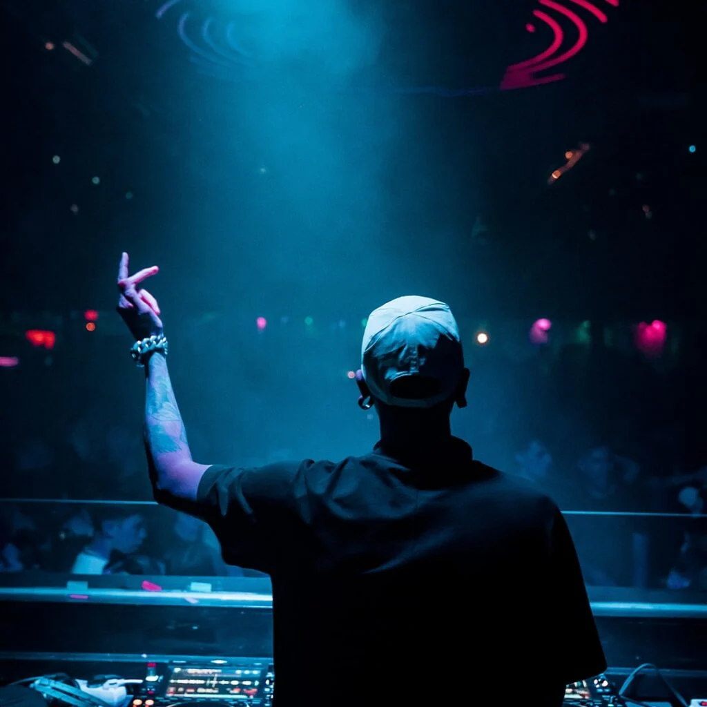 DJ dans la Crystal Room du Jowke Club Madrid
