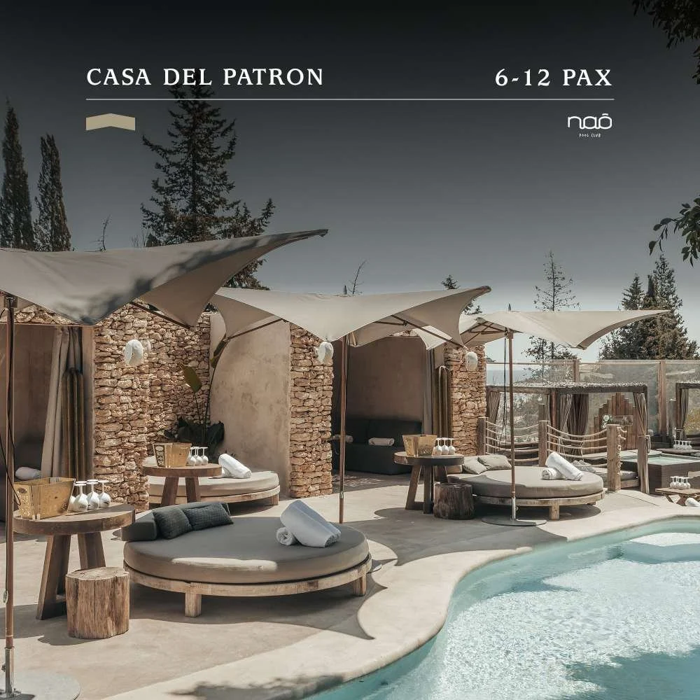 Casa del Patrón-området på Nao Pool Club Marbella