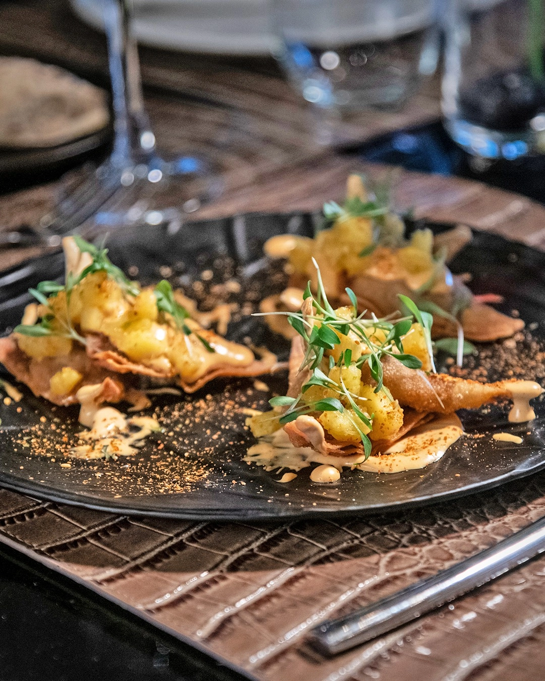 Terrassenblick im Restaurant Zielou Madrid