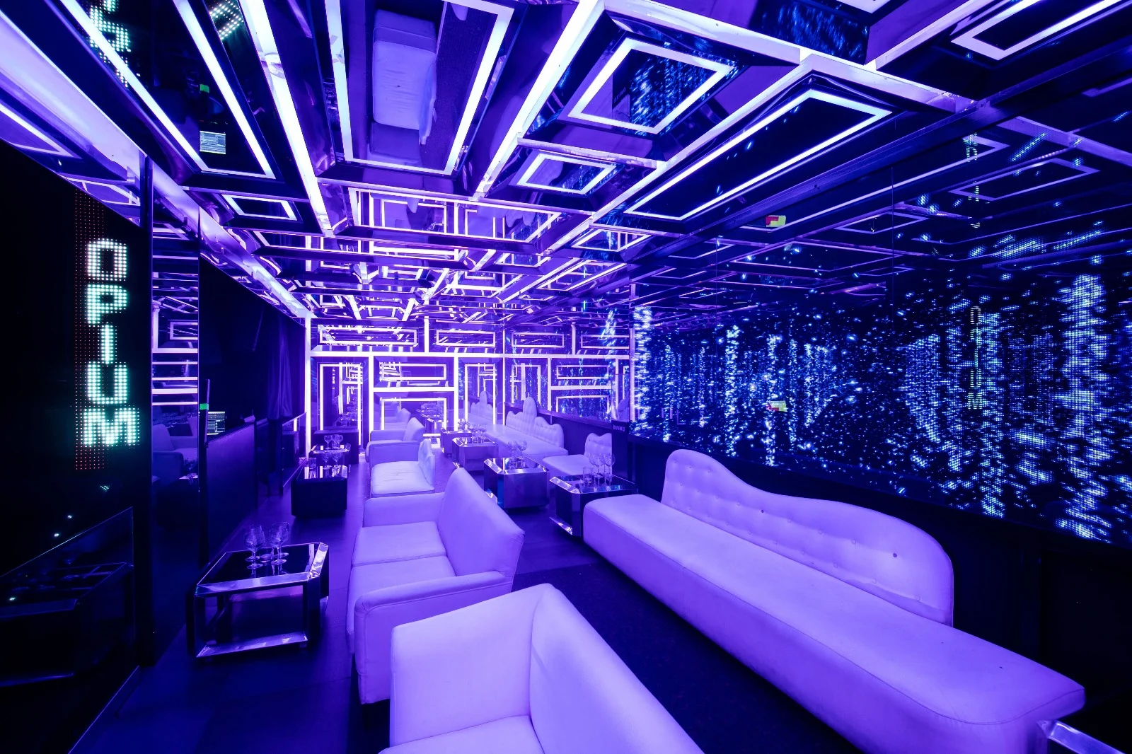 VIP-området på Nattklubben Opium Madrid