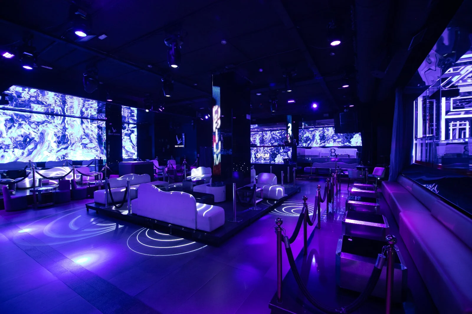 VIP-området på Nattklubben Opium Madrid