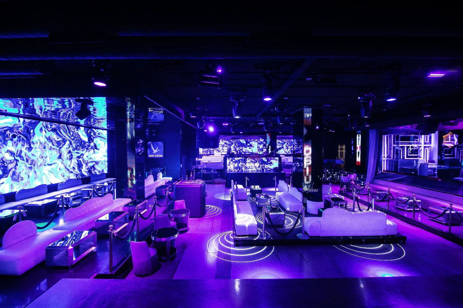 VIP-området på Nattklubben Opium Madrid
